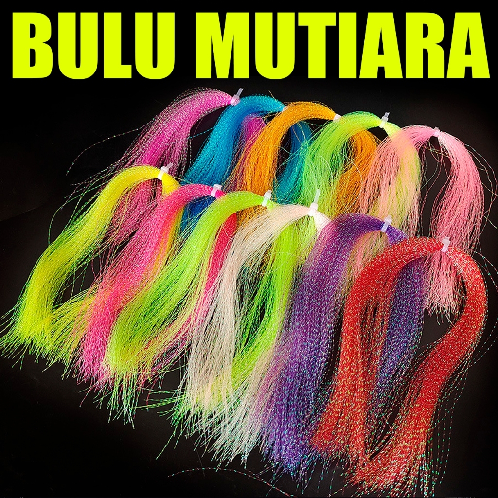 Bulu Mutiara Aksesoris Pancing Assist Hook Sabiki Rinta Flasher Kotrek Kotrekan