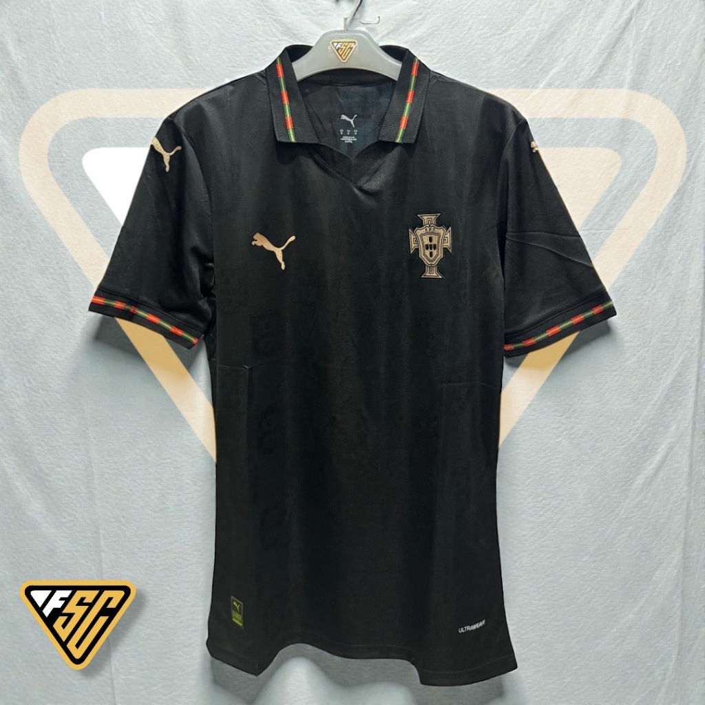 JERSEY TIMNAS PORTUGAL AWAY BLACK SPECIAL EDITION PIALA DUNIA TAHUN 2026 PLAYER ISSUE