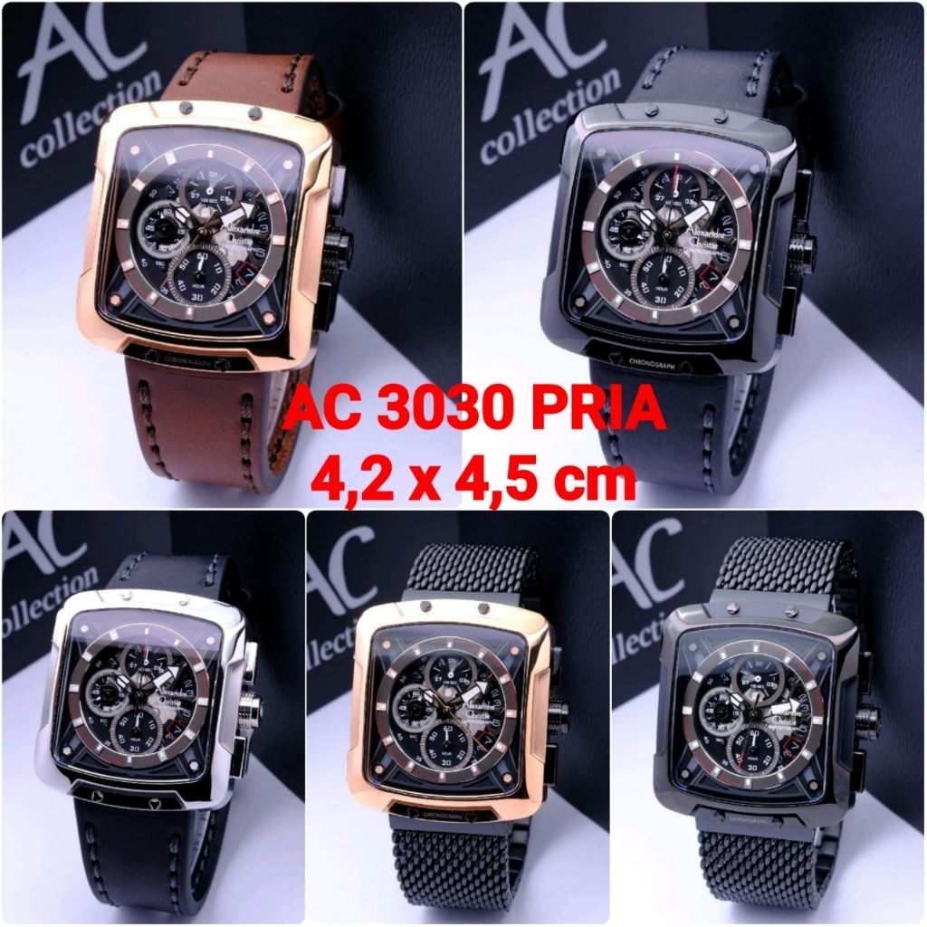Alexandre Christie AC 3030 Pria kulit Alexander Cristie Cowok tali pasir Original Bergaransi Resmi