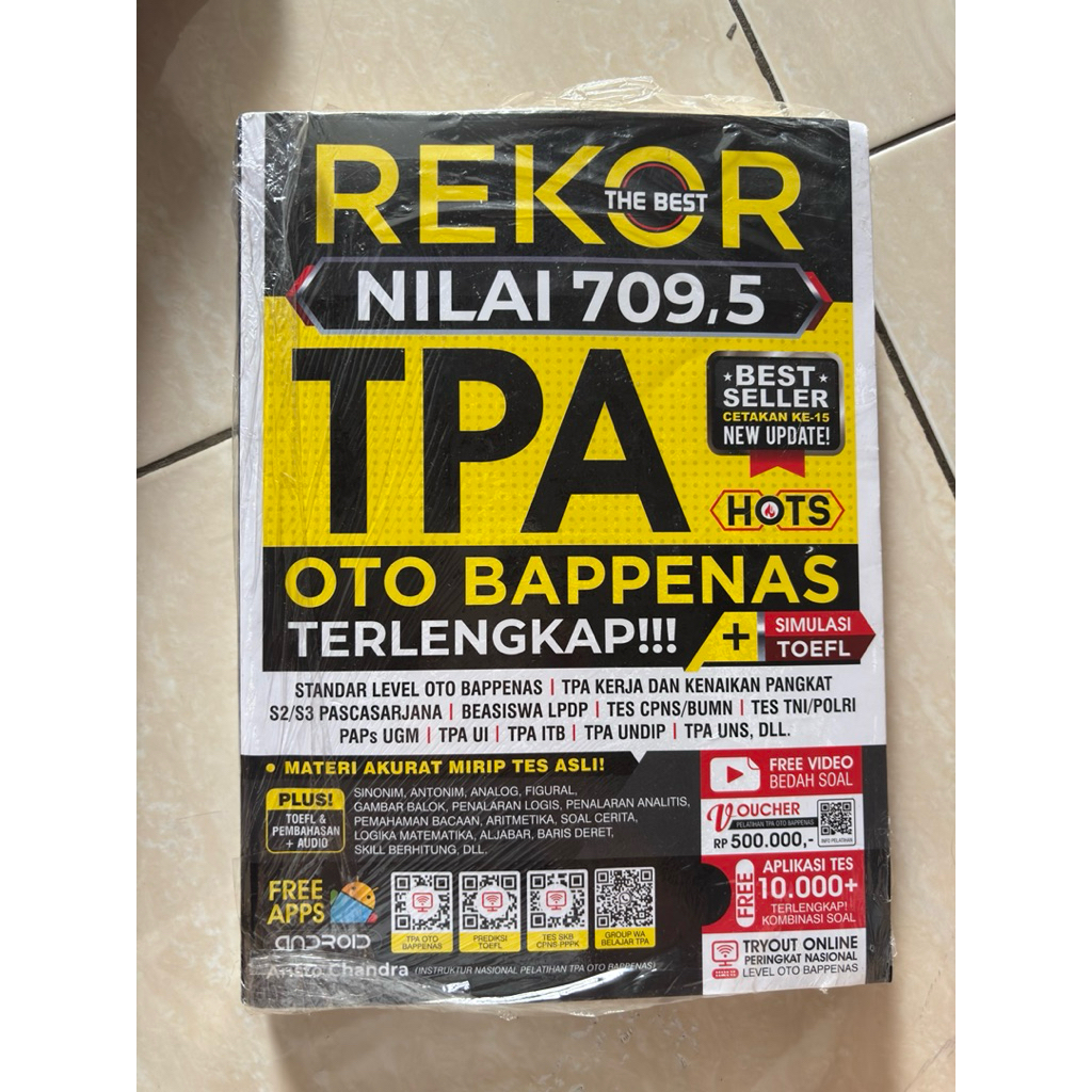 Preloved Buku TPA Otto bappenas like new tebal original