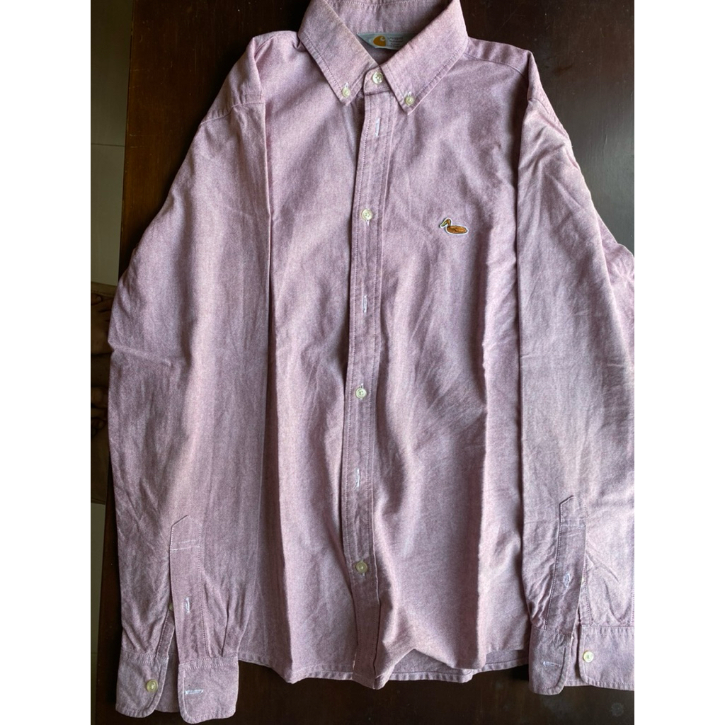 Kemeja Carhartt Preloved ORIGINAL Duck Warna Pink Like New M