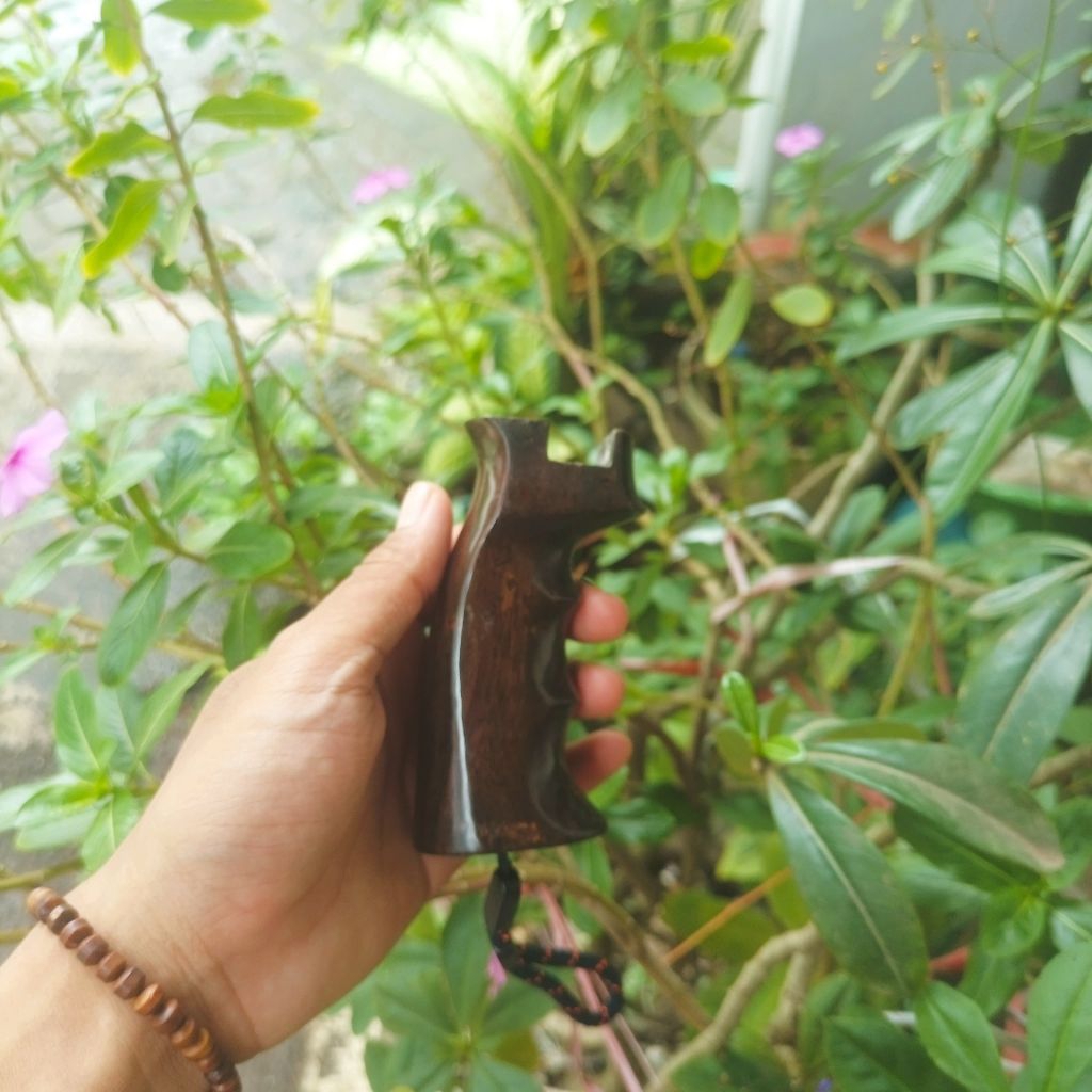 pegangan ketapel bahan kayu sonokeling bebas reques