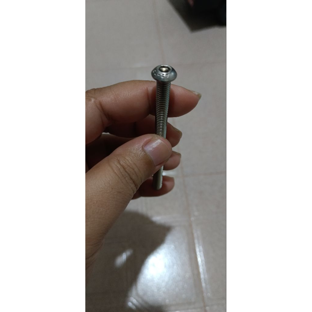 Baut L Stainless Button M6 x 80
