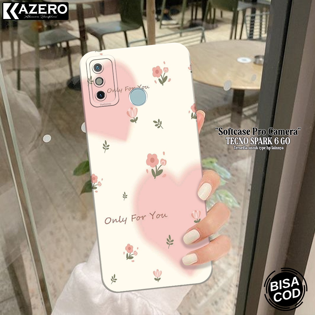Silikon Tecno Spark 6 Go - Pro Camera - Fashion Case Aesthetic Case Tecno Spark 6 Go  - Casing Tecno