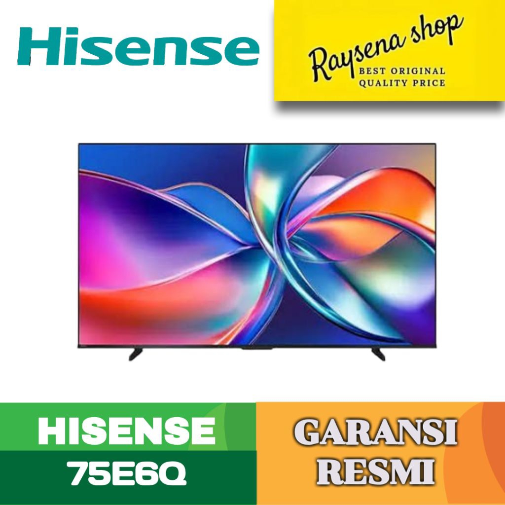 HISENSE 75E6Q 4K SMART TV
OS VIDAA 75 inch 2025 Series