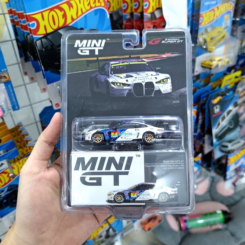 Mini GT BMW M4 GT3 #7 Studie BMW M4 BMW M Team Studie x CRS 2023 Super GT Series