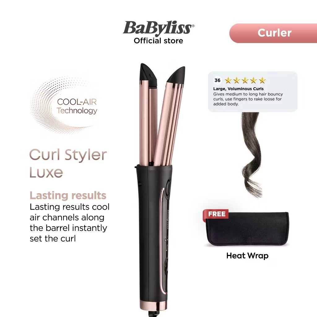 Preloved catok Babyliss curly style bisa pelurus dan curly Original