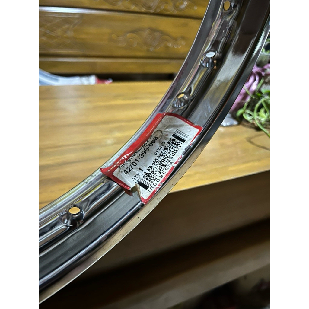 42701-399-603 VELG BELAKANG HONDA GL MAX, GL PRO NEOTECH ORIGINAL VELG PELK BELAKANG CB100 GL100 CB 