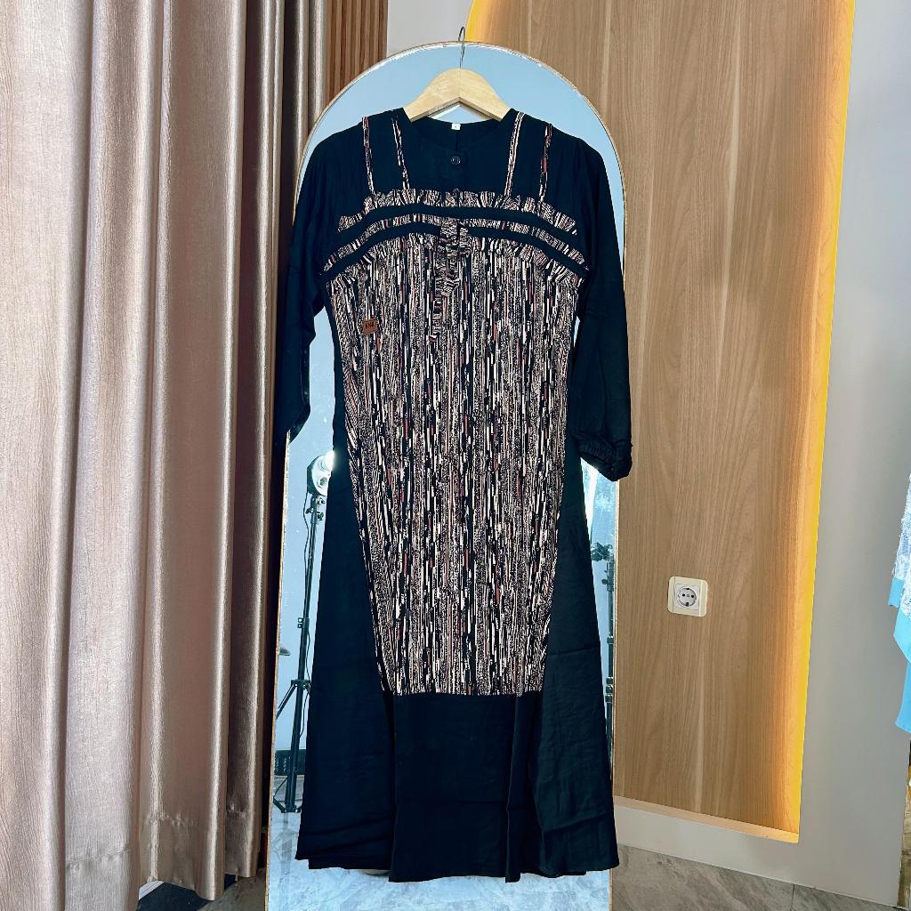 Faranisa - Gamis Anak Bahan Katun Rayon Twill Premium Motif Cantik Kekinian - Baju Ngaji Anak - Gami