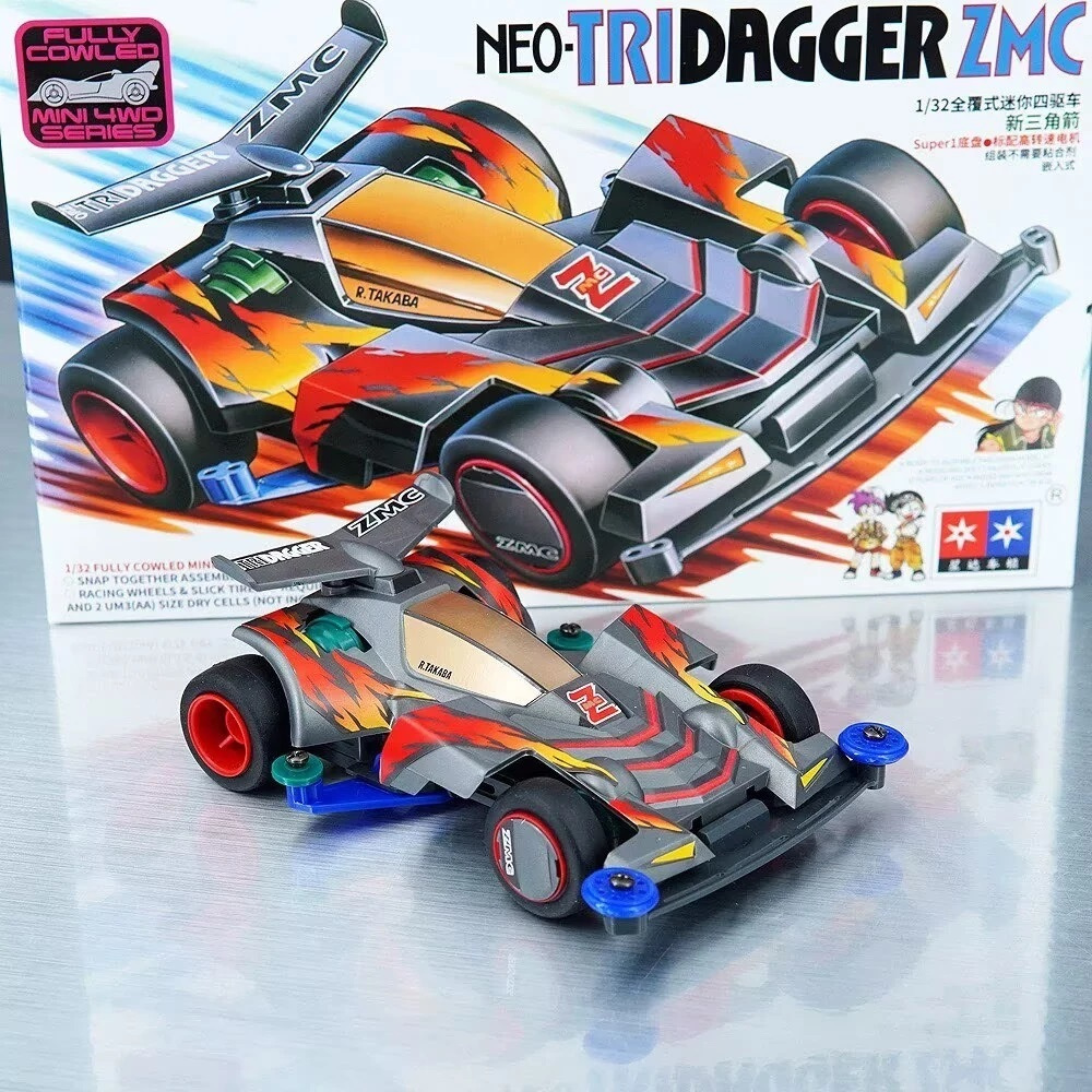 Mini 4wd Rep. Tamiya Neo Tridagger ZMC Super 1 Merk DAXING