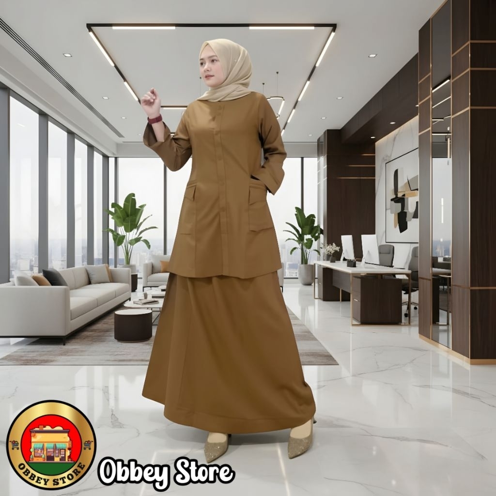 SETELAN BAJU DINAS PNS WANITA / SETELAN SERAGAM PNS WANITA / SETELAN BAJU SERAGAM PEMDA WANITA / BAJ