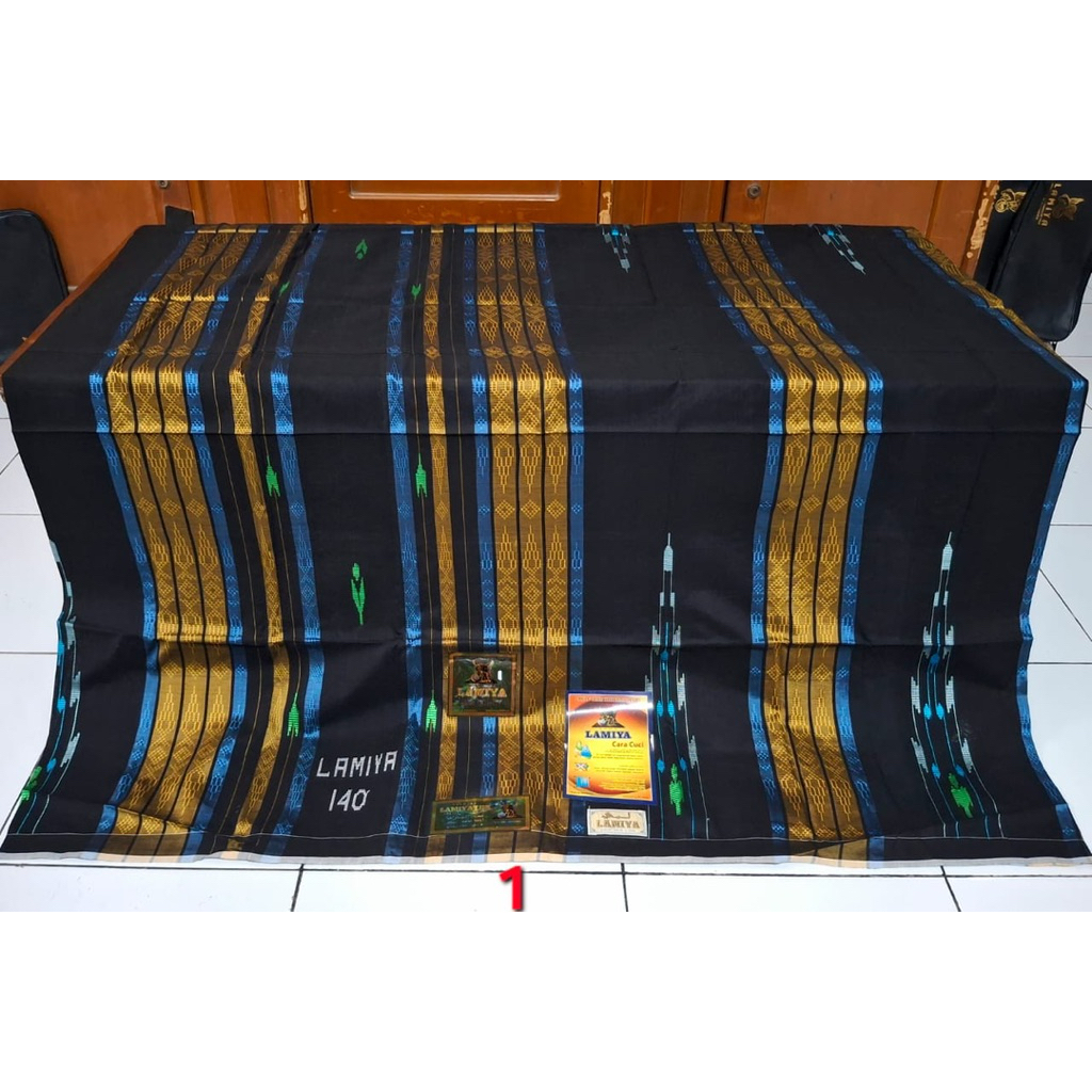 Lamiya Sarung Lamiya Jahit Tengah Mewah Grade Gold 140 Terbau