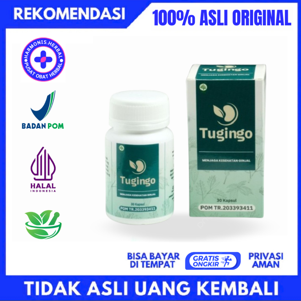 Tugingo Obat Herbal Batu Ginjal Tugingo 30 Kapsul Original BPOM