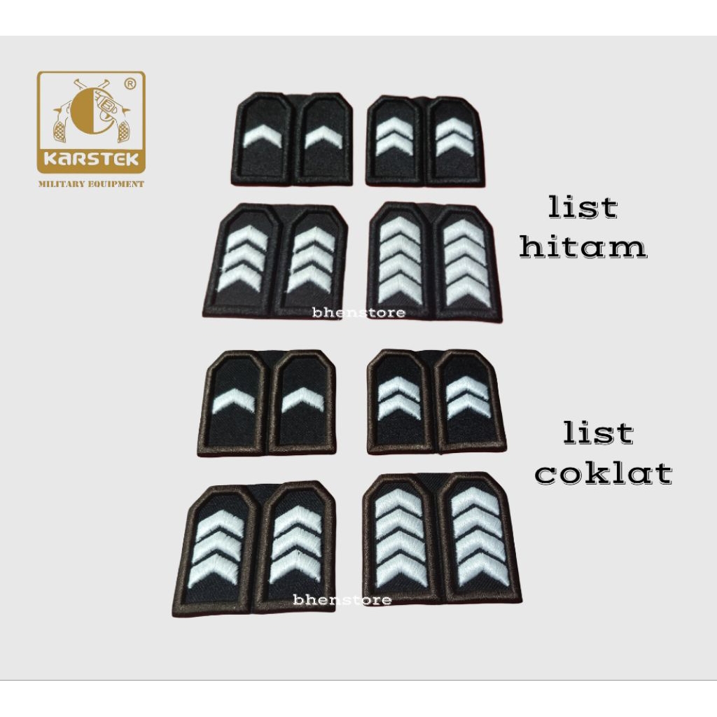 pangkat pdl polri timbul, bribda, Briptu, brigadir, Bripka original karstek