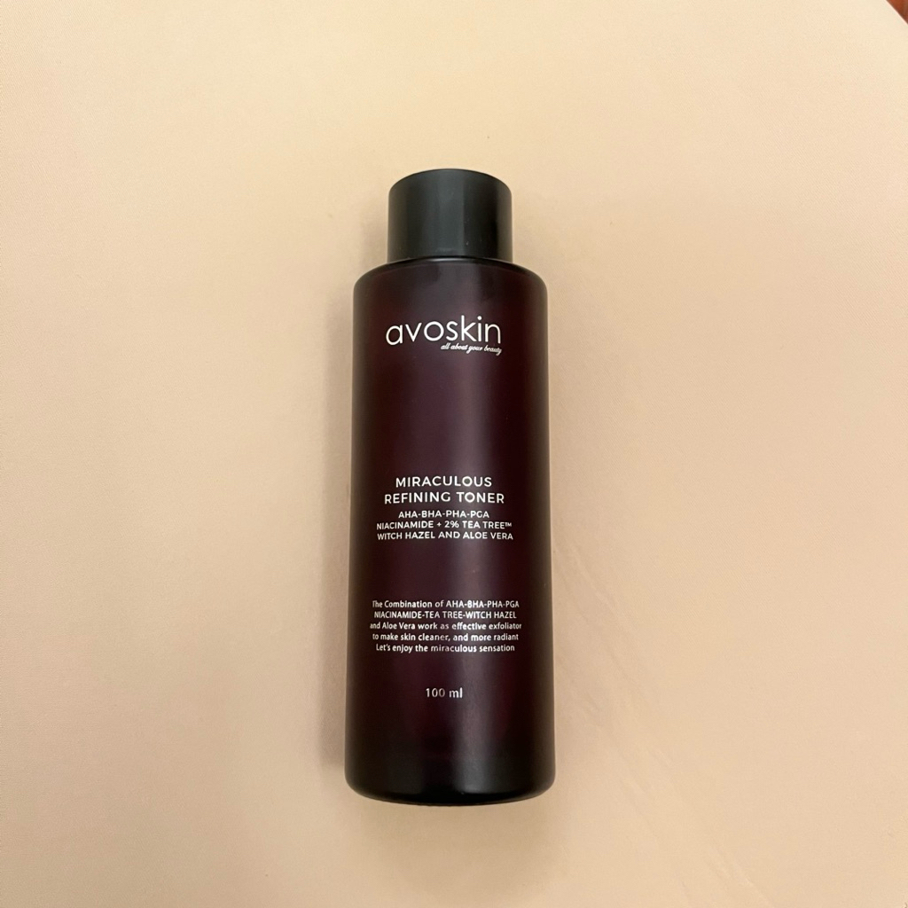 preloved avoskin miraculous refining toner 100ml