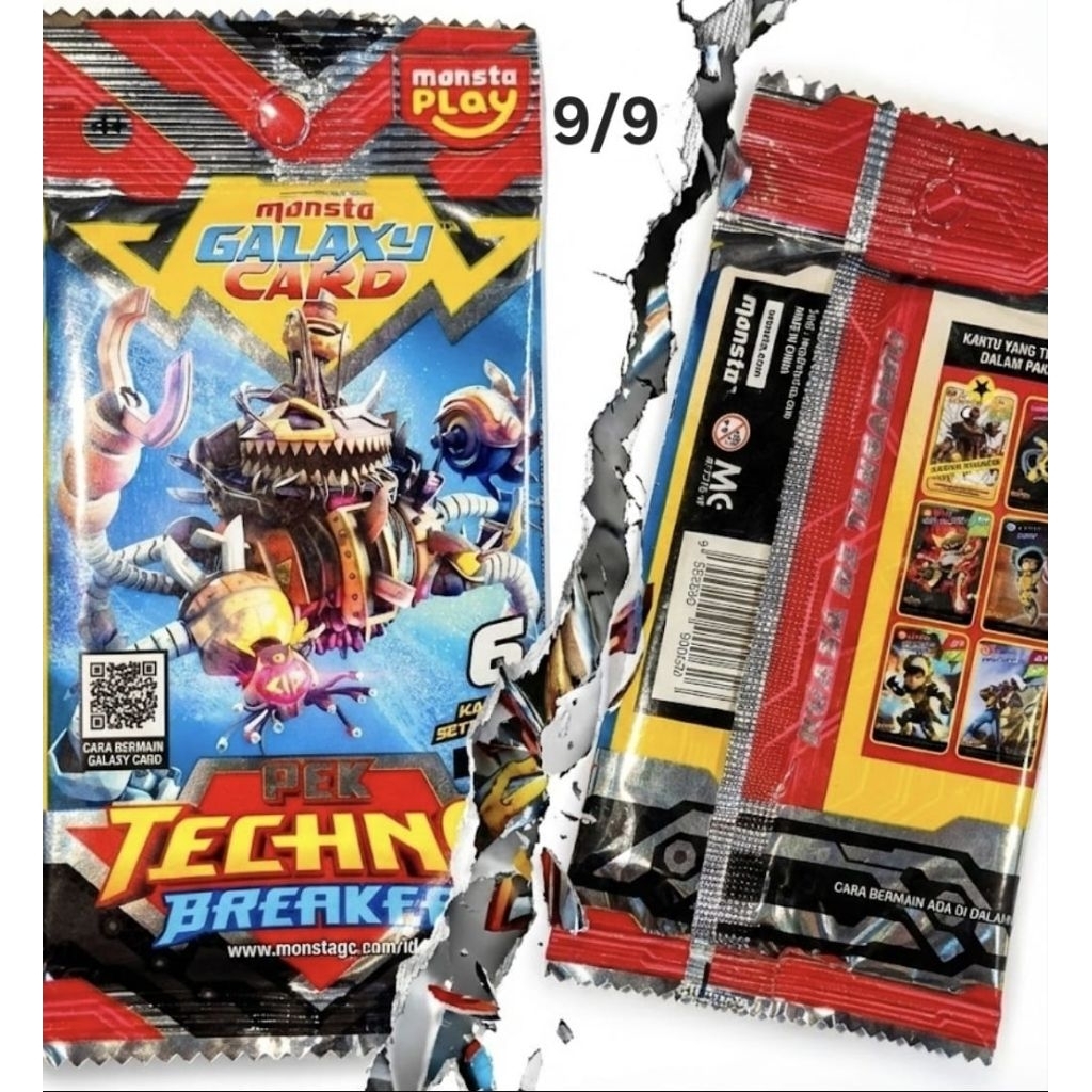 Kartu boboiboy blezing frost indonesia monsta galaxy card satu pack techno breaker play quest advent