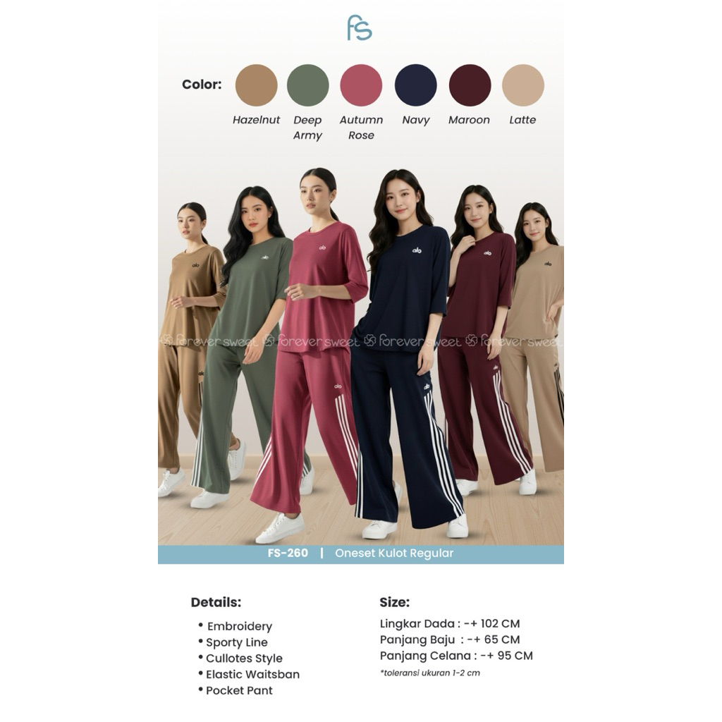 FOREVER SWEET ONE SET KULOT REGULER