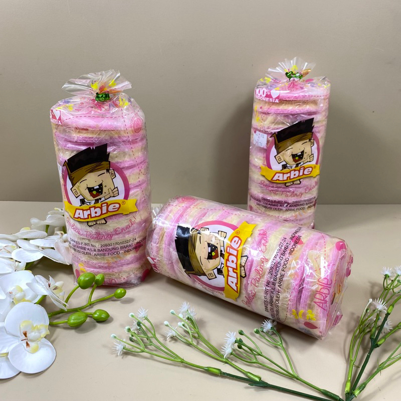 Arumanis Rambut nenek Arbie isi 8 dengan simping kerupuk gulali arum manis cemilan manis