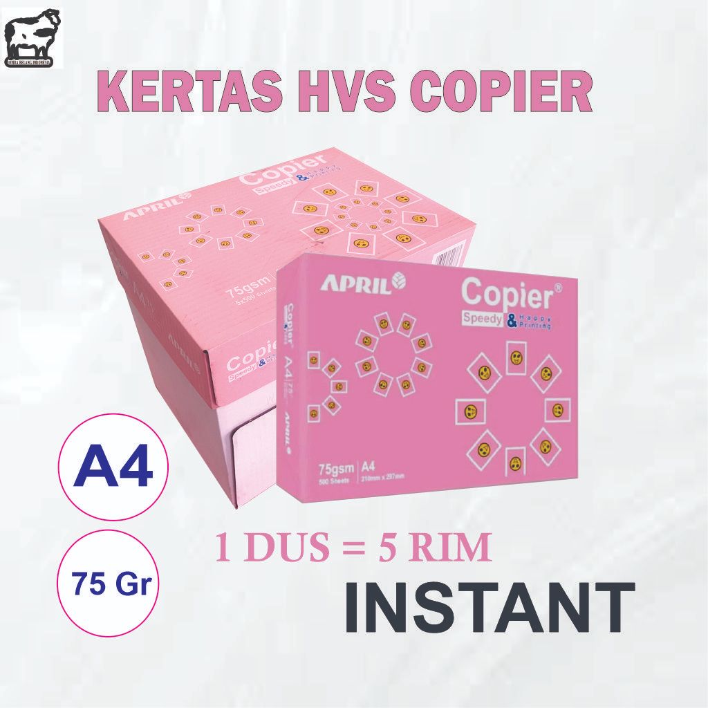 Kertas HVS A4 Copier 1 Dus 75gsm April Copier