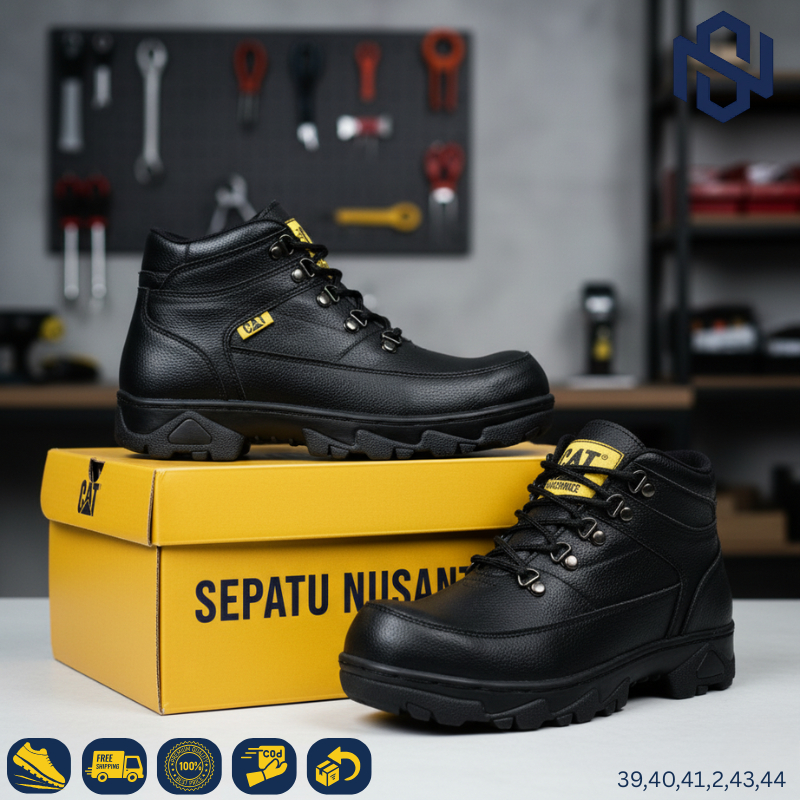 Sepatu Safety Boots Pria Sepatu Safety Ujung Besi Kerja Lapangan - Sepatu Septi Terbaru Sepatu Pria 