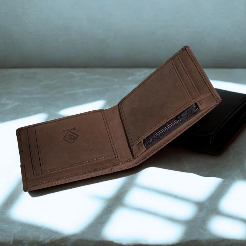 Jayuwan DMB Dompet Kulit Asli Crazy Horse – Dompet Pria Minimalis Slim Premium