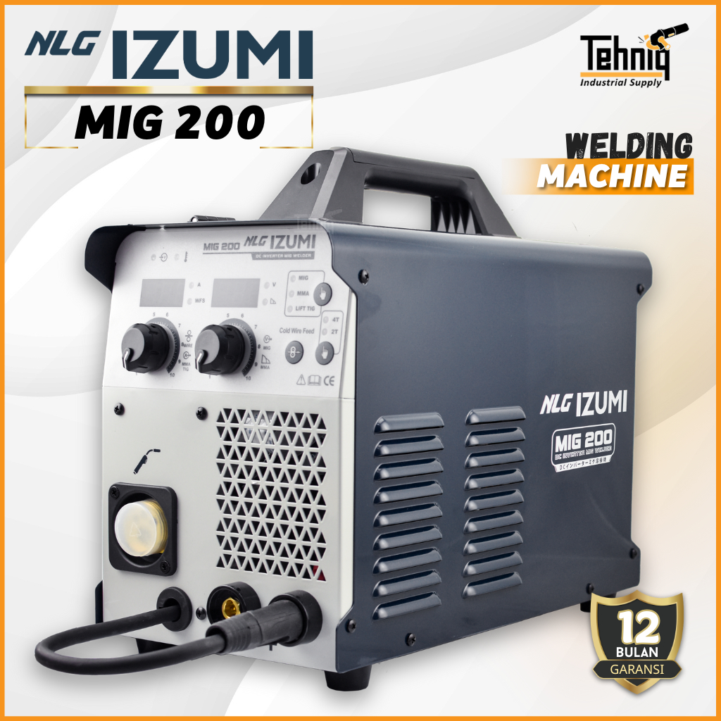 Izumi MIG 200 Mesin Las Listrik CO2 Travo Electrik Welding Machine Gasless Tanpa Gas
