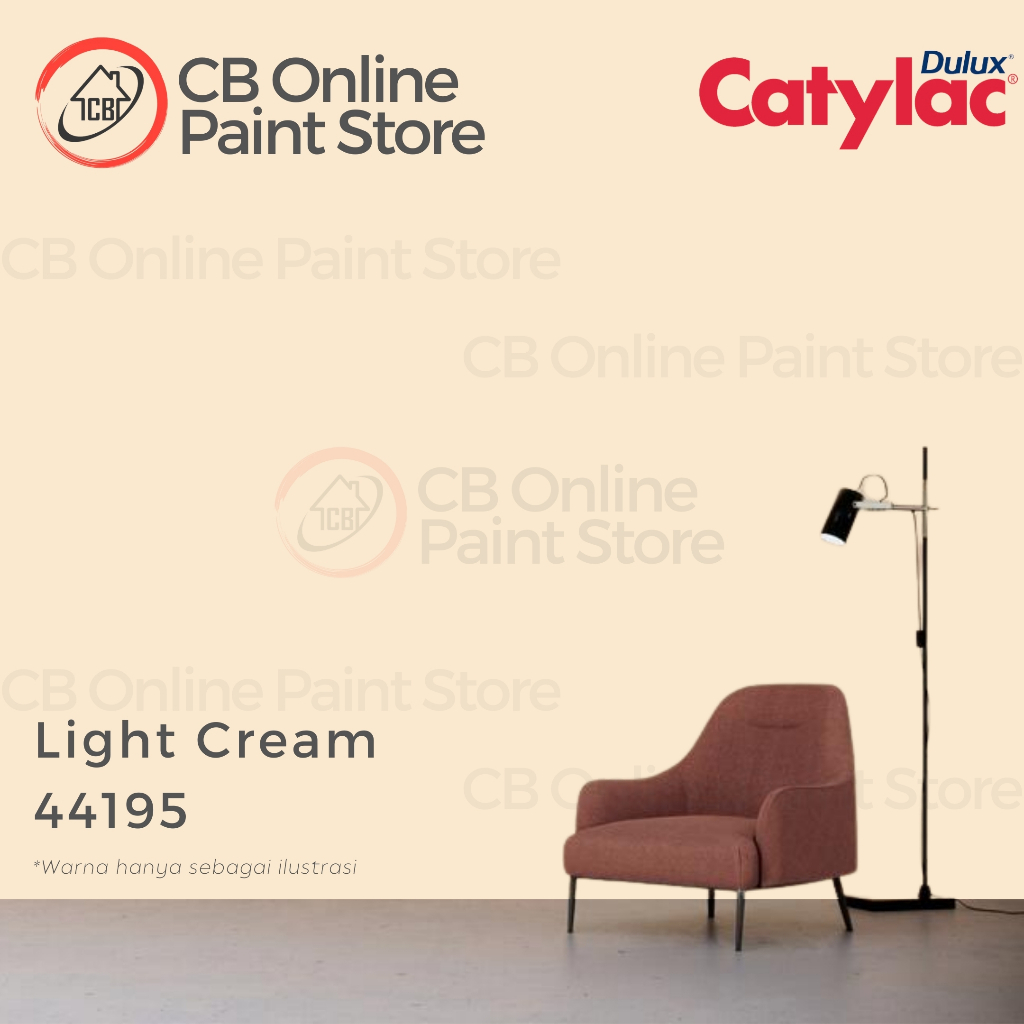 CAT TEMBOK DULUX CATYLAC - LIGHT CREAM 44195 - GALON