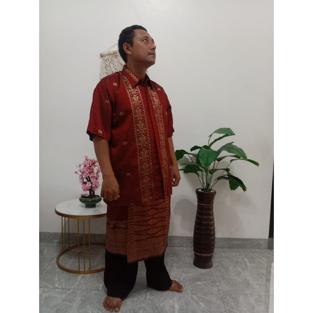 songket silungkang sesampiang pria /lilit wanita full kristal premium