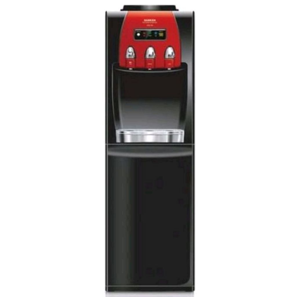 Dispenser Sanken Gallon Atas dengan Mini Kulkas HWD-C887SH