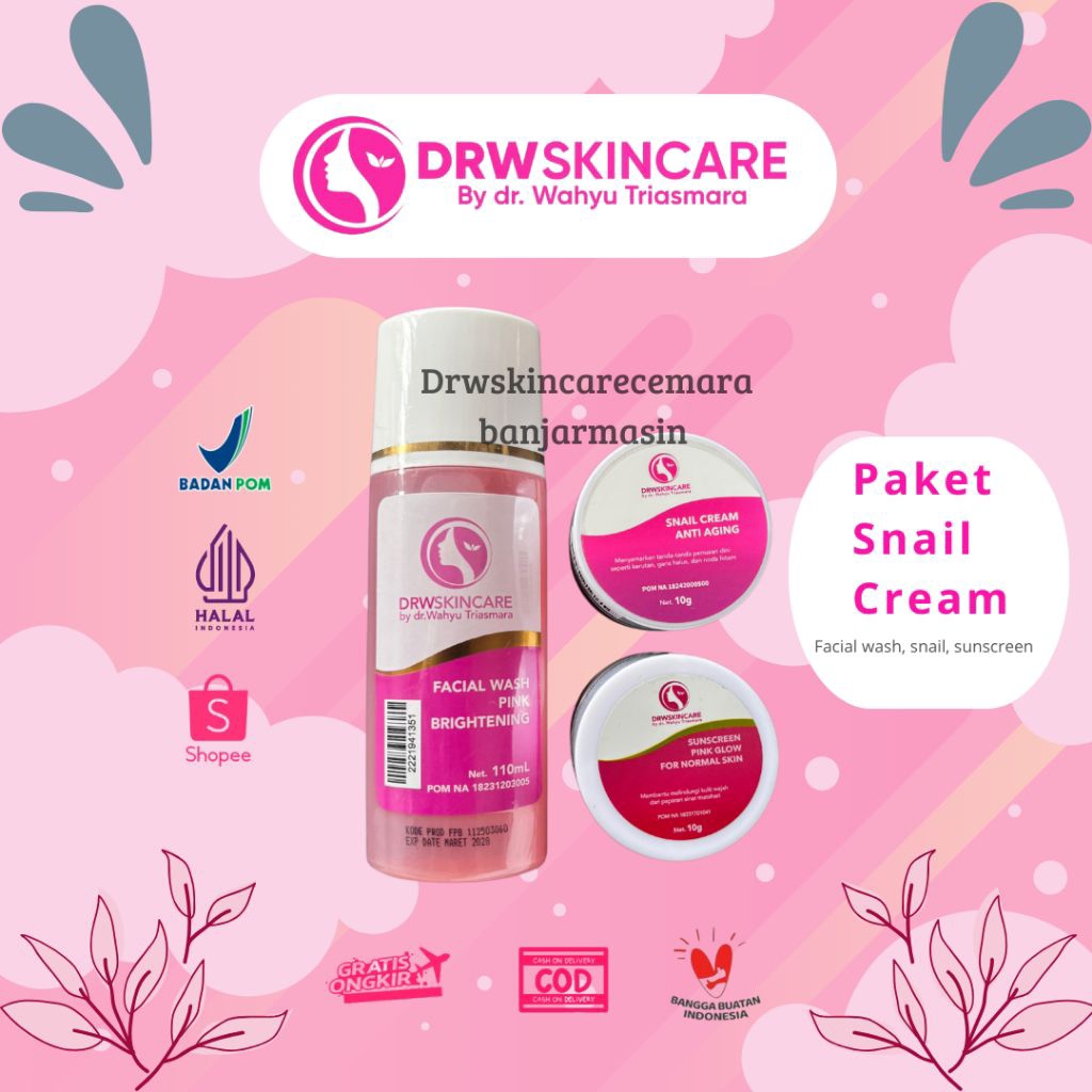 Paket Snail Cream Drw Skincare