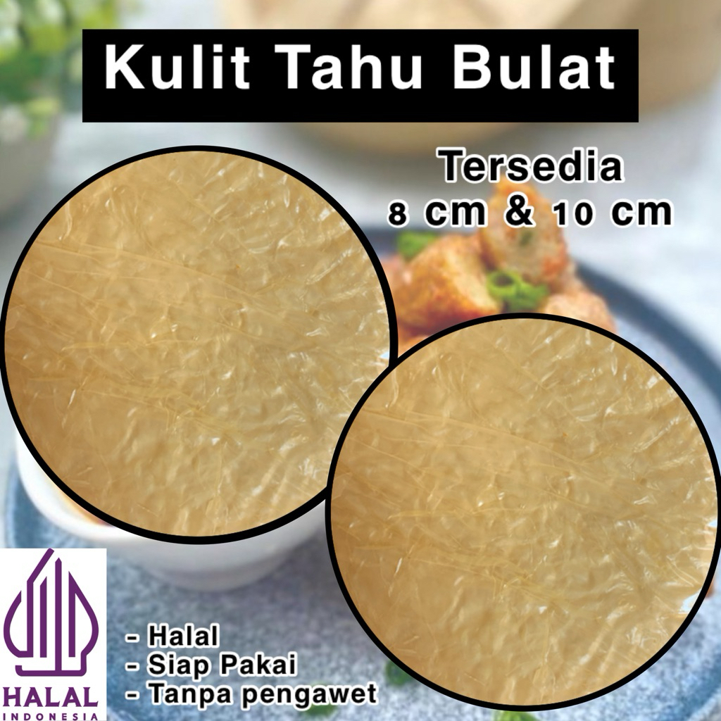 Kulit Tahu Bulat 25 lembar Kulit Tahu Gyosa Dimsum