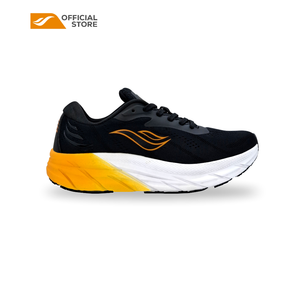 Desle Shoes Sneakers Running Yohan Blake Hitam Orange