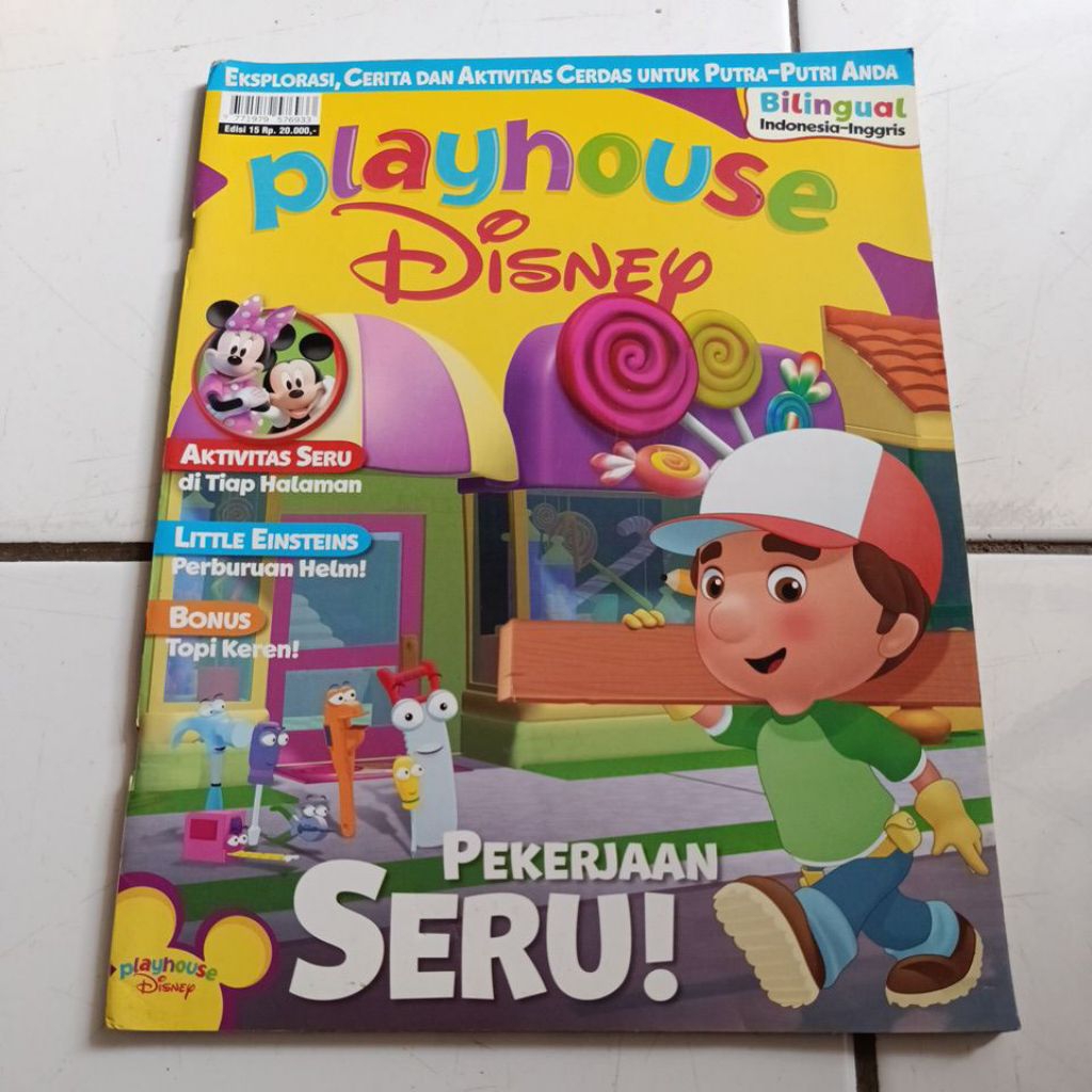 Majalah Aktivitas Edukasi Anak Bilingual Indonesia-Inggris PLAYHOUSE DISNEY edisi 15