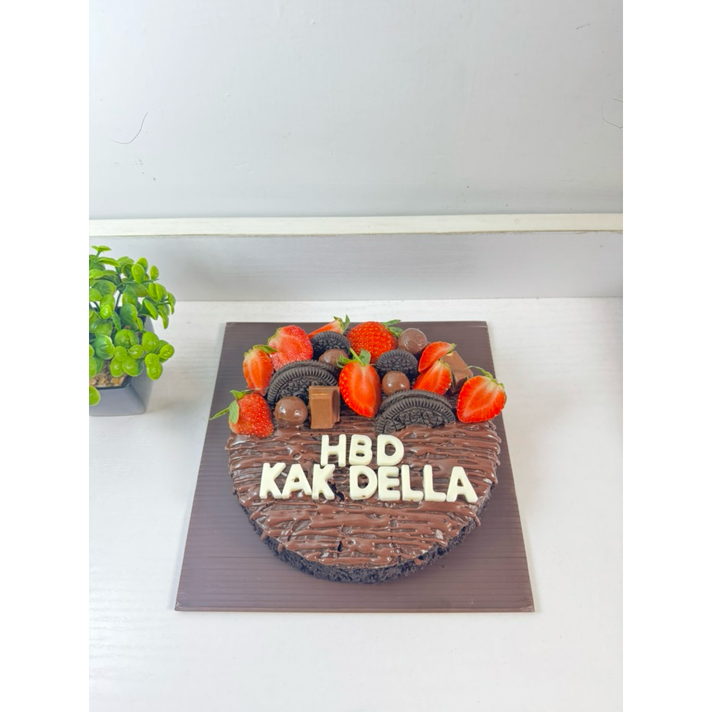 fudgy brownies / brownies ulang tahun