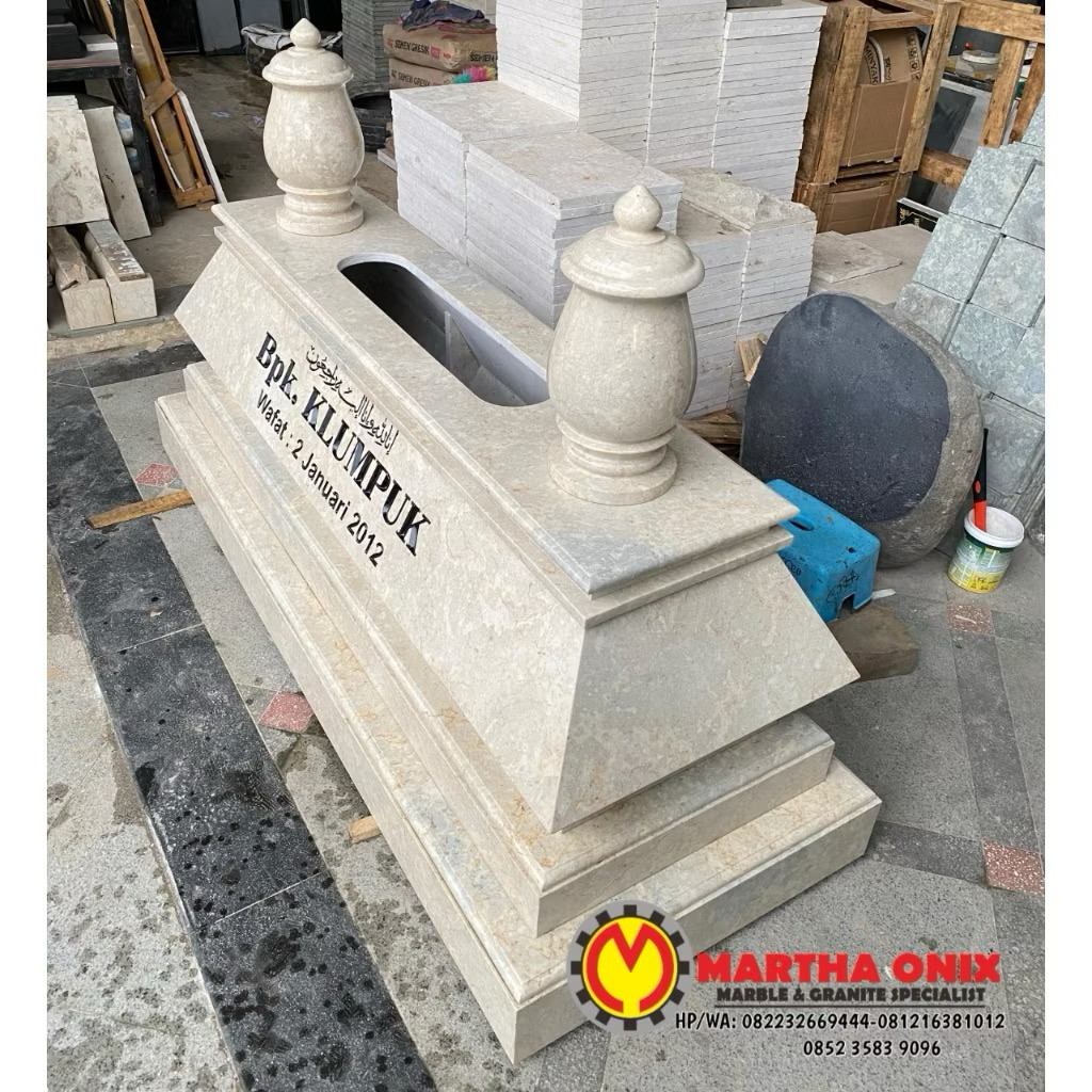 Batu Nisan Makam/Kijingan Makam/Kijing Makam Dewasa Model Matraman Berkualitas