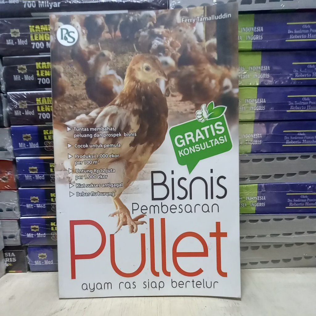 BUKU BISNIS PEMBESARAN PULLET AYAM RAS SIAP BERTELUR GRATIS KONSULTASI