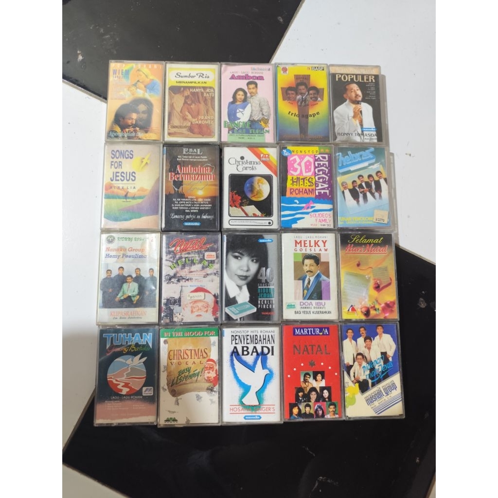 Kaset Lagu-lagu Rohani & Natal Second masih bagus2