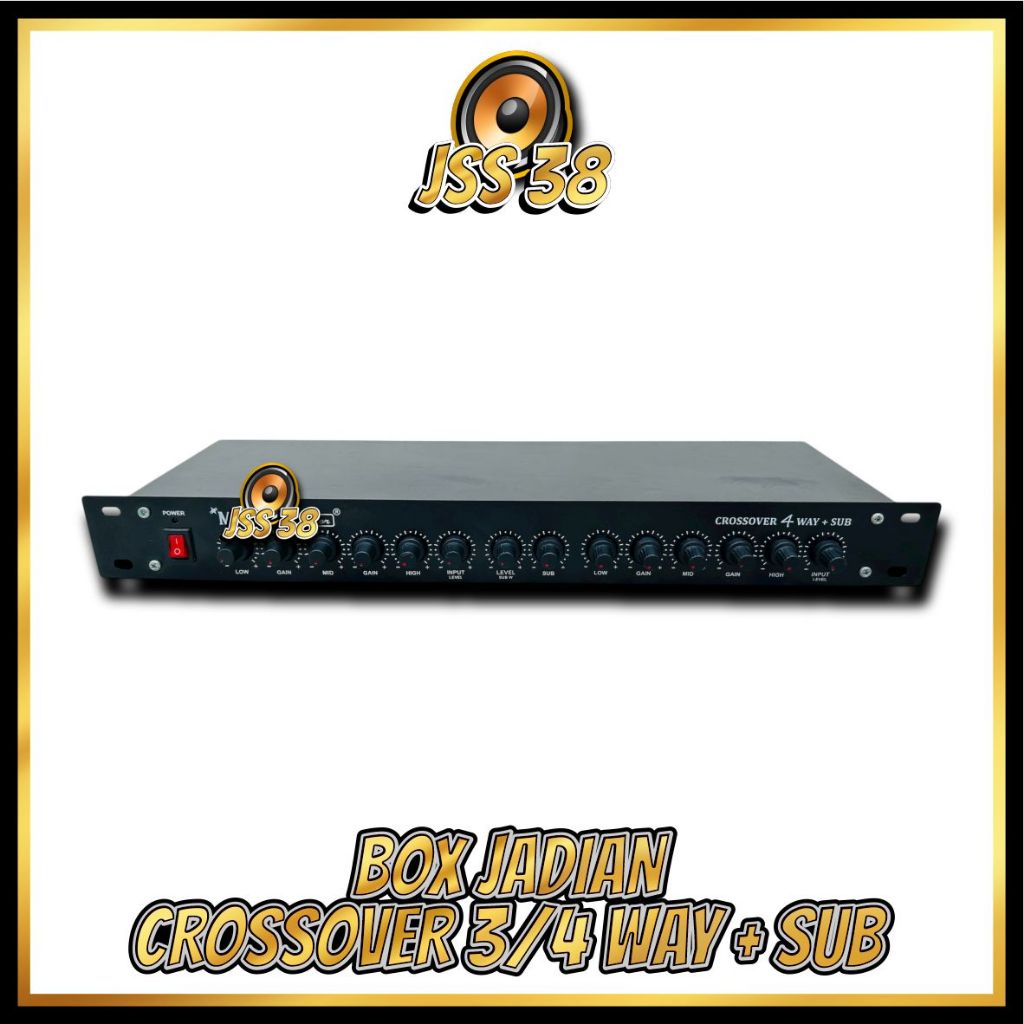 (POWER JADIAN) Power Amplifier RAKITAN Crossover 3/4 Way + Sub ups