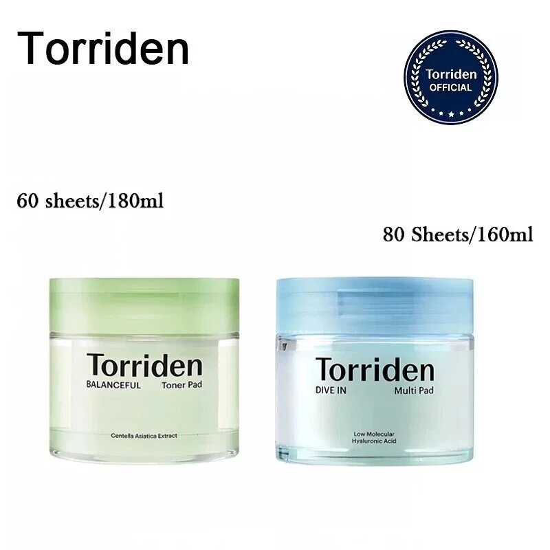 Torriden DIVE IN Multi Pad Low Molecular Hyaluronic Acid TORRIDEN BALANCEFUL Toner Pad Centella Asia