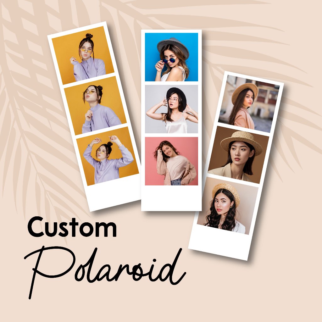 Foto Polaroid Strip 3 Foto Polaroid Panjang Ukuran 5 X 15