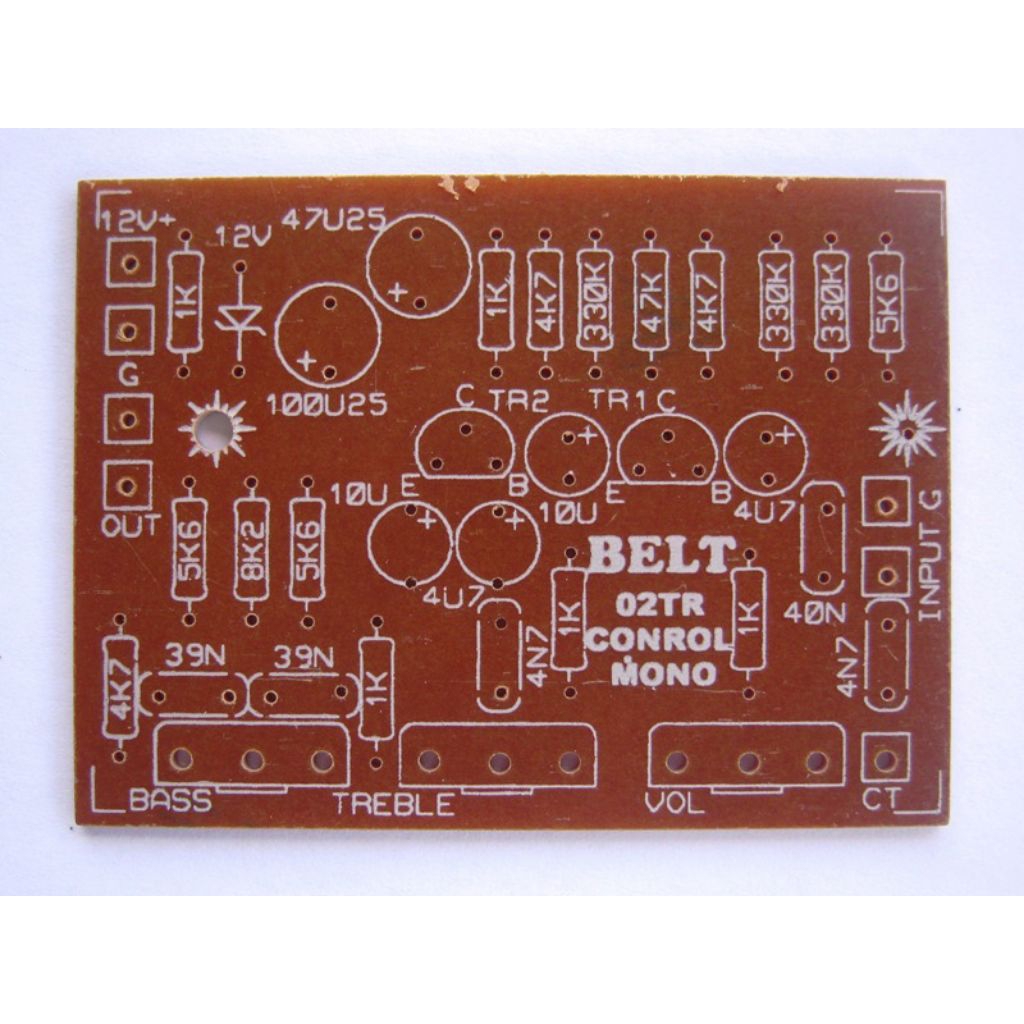 PCB tone control mono
