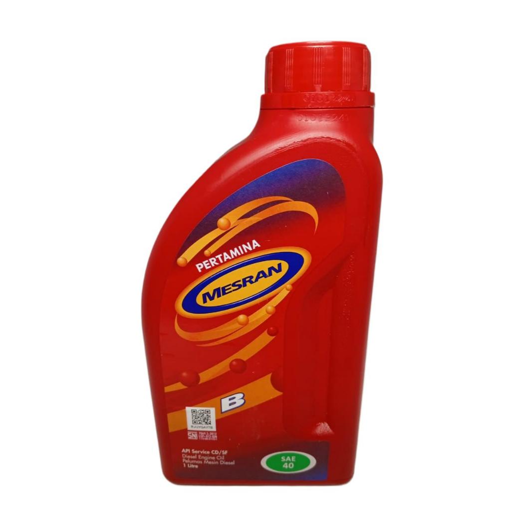 OLI MESRAN B 40 1L OLI PERTAMINA MESRAN B40 1000ML OLI MESIN PELUMAS KENDARAAN PERTAMINA SAE40 API S