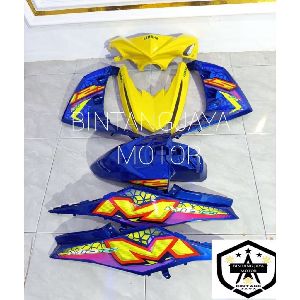 COVER BODY HALUS YAMAHA MIO M3 FULLSET BODY YAMAHA MIO M3 FULLSET COVER BODY MIO Z FULLSET BIRU BODY