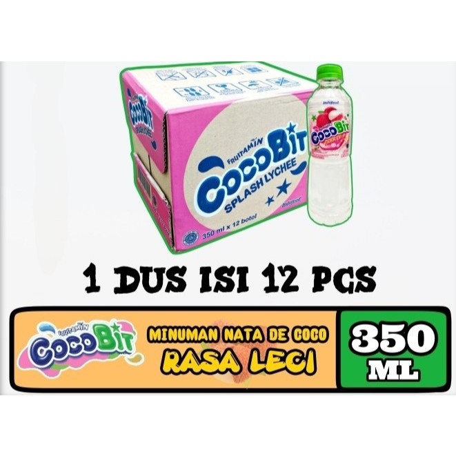 COCOBIT MINUMAN KELAPA RASA LECI 1 CTN 12 BOTOL