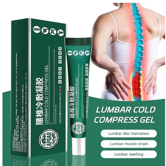 Lumbar Cold Compress Gel Lumbar Spine Cooling Gel APGMA Lumbar Cream Lutut Gel Nyeri