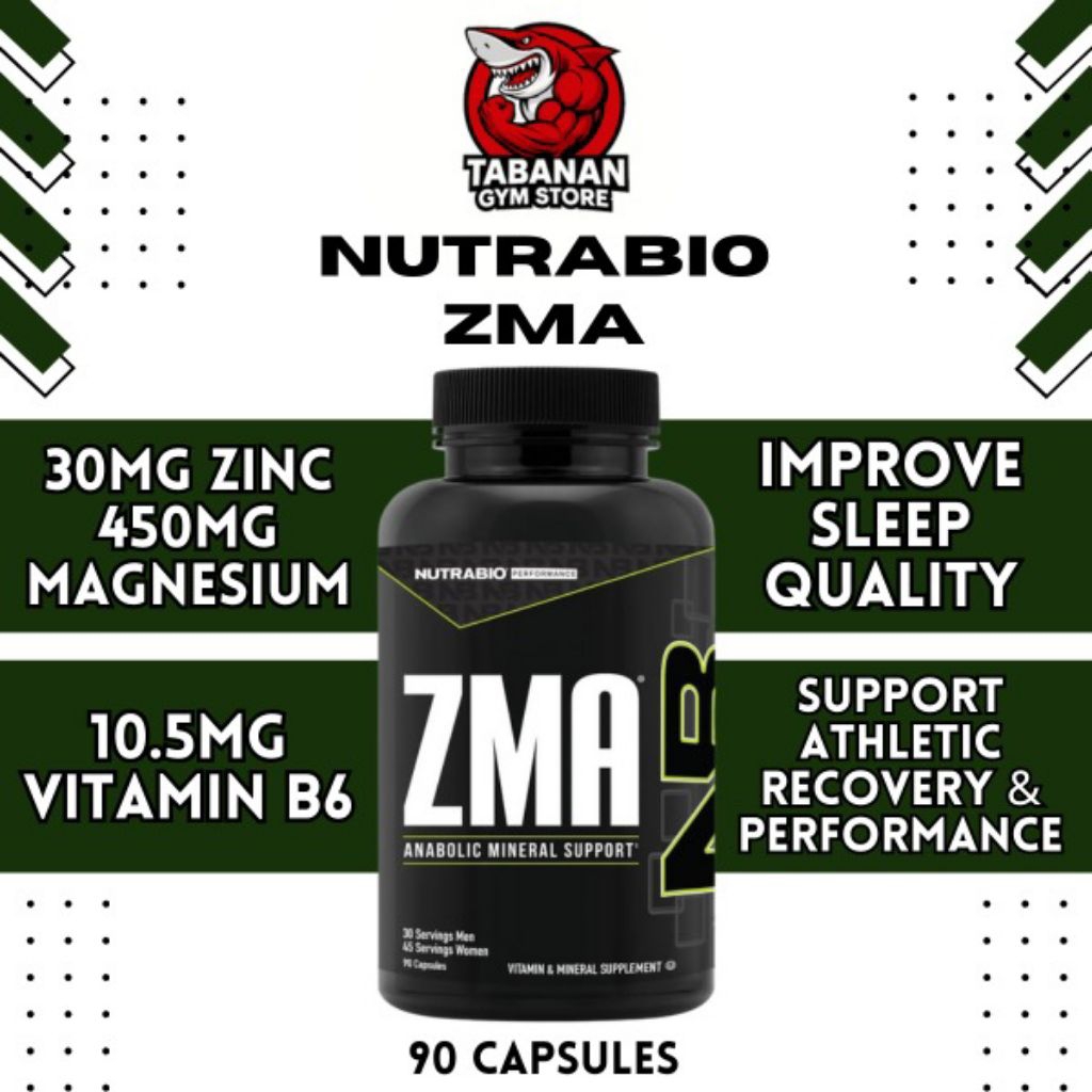 (PROMO) Nutrabio USA ZMA 90 Kapsul - Suplemen Kesehatan Meningkatkan Kualitas Tidur