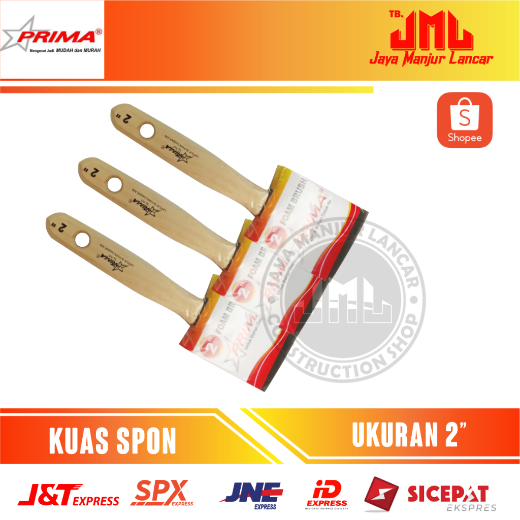 Kuas spon 2 inch/Kuas busa foam brus 2 inch