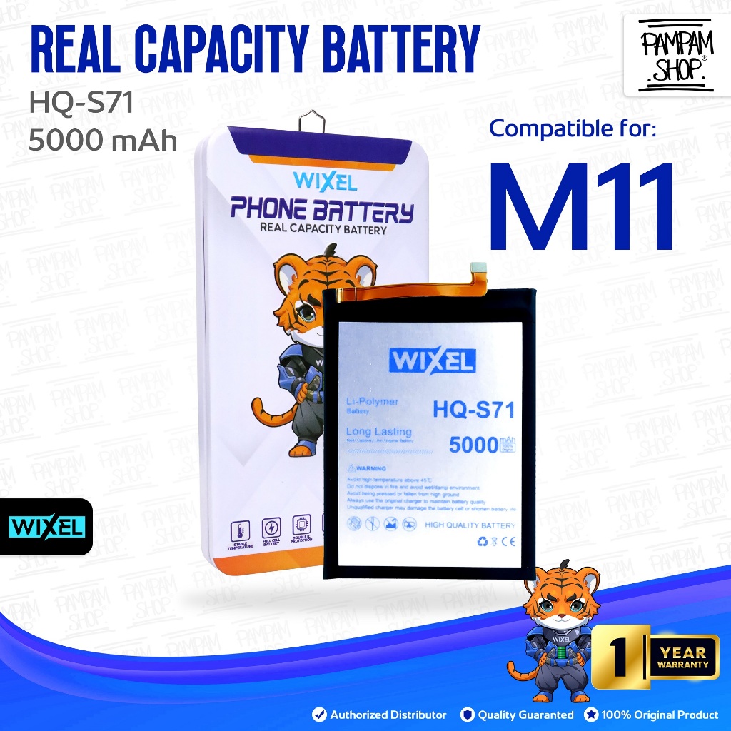 WIXEL Baterai Samsung Galaxy M11 HQ-S71 SM-M115F M115 Batre Batrai Battery Original Ori Dual HP Hand