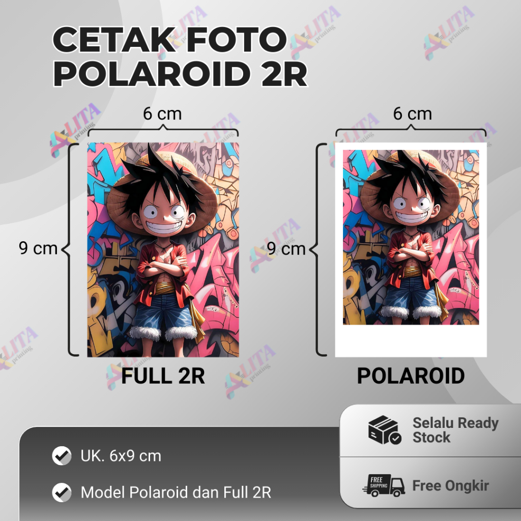 CETAK FOTO POLAROID UK 2R DAN FULL 2R