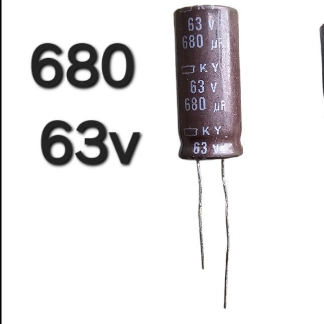 680Uf 63V 680 Uf 63Volt 63 V Volt Bukan 50V 50Volt 50 80 100 V Volt